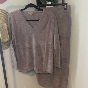 Barefoot Dreams CozyChic Ultra Lite Lounge Set in Taupe